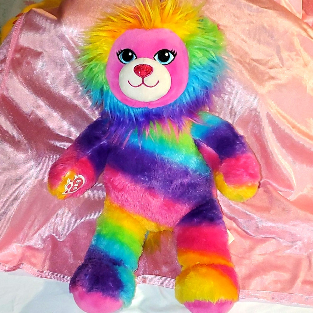 Build A Bear - Tie Dye Color Craze Rainbow Lion